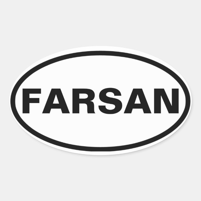 Adesivo Oval QUATRO Farsan (Frente)