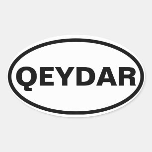 Adesivo Oval QUATRO I [Coração] Qeydar