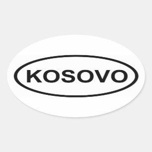 Adesivo Oval QUATRO Kosovo