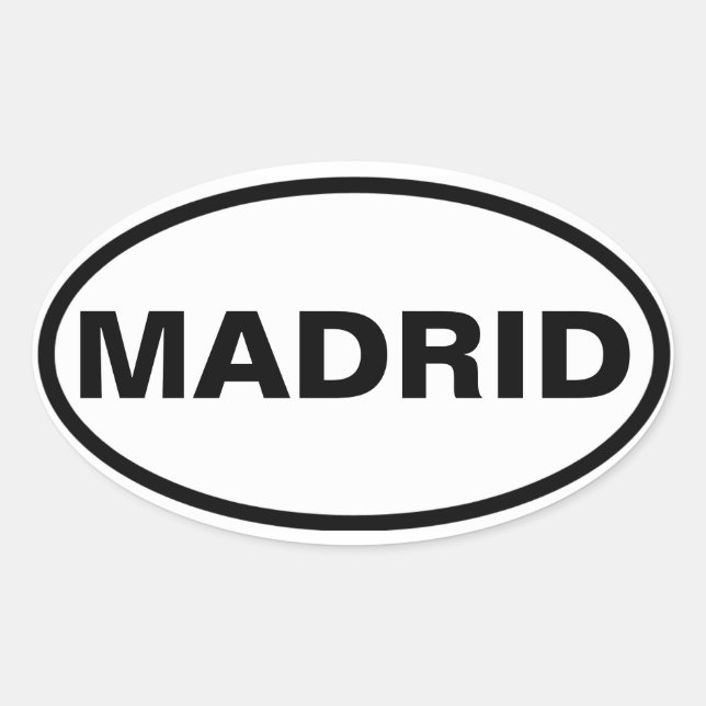 Adesivo Oval QUATRO Madrid (Frente)