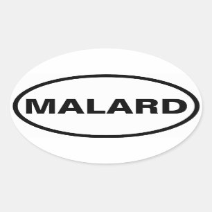 Adesivo Oval QUATRO Malard