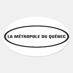 Adesivo Oval QUATRO Montreal La Métropole du Québec