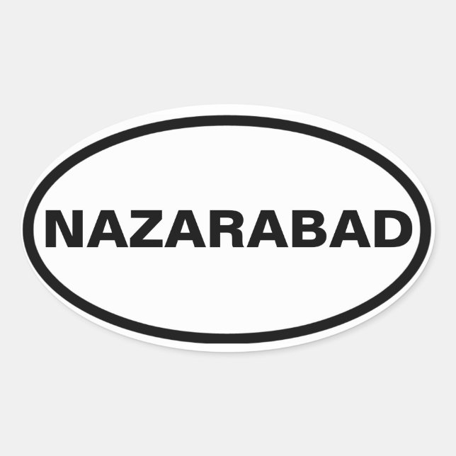 Adesivo Oval QUATRO Nazarabad (Frente)