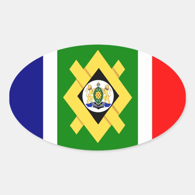 Adesivo Oval Quatro Sinalizador de Joanesburgo (Frente)