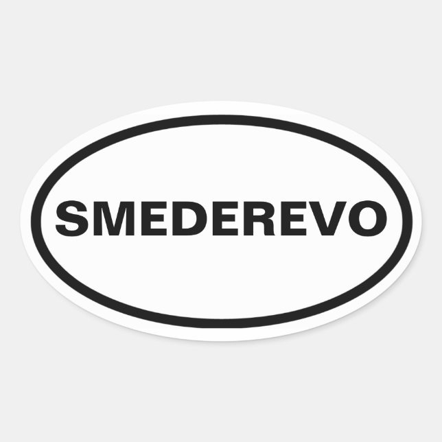 Adesivo Oval QUATRO Smederevo (Frente)