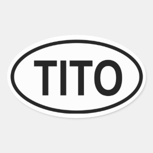 Adesivo Oval QUATRO Tito