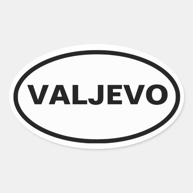 Adesivo Oval QUATRO Valjevo (Frente)