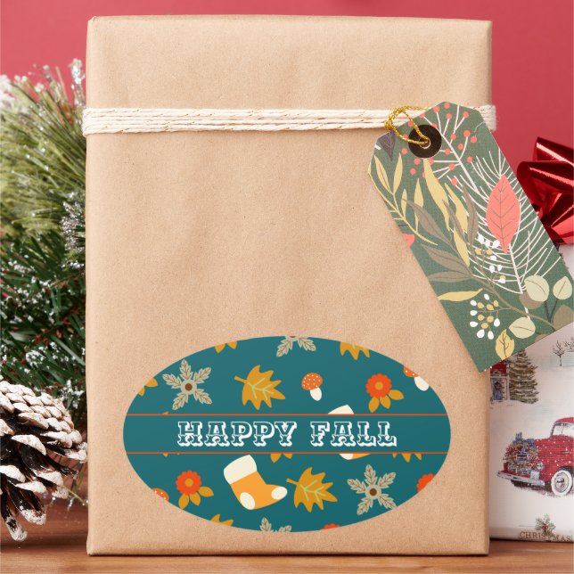 Adesivo Oval Queda (Feriado)