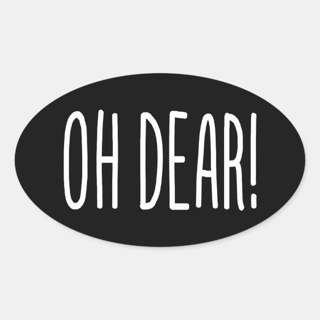 ADESIVO OVAL QUERIDA! OVAL STICKER (Frente)