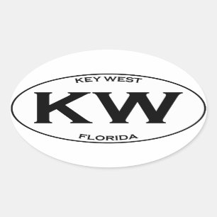 Adesivo Oval Quilowatt-Kew Florida ocidental
