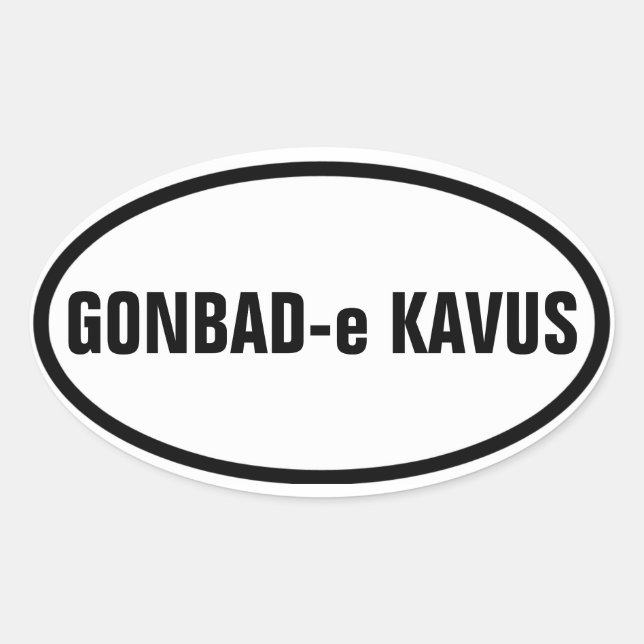Adesivo Oval QUOUR Gonbad-e Kavus (Frente)