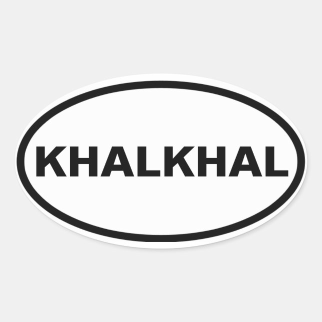 Adesivo Oval QUOUR Khalkhal (Frente)