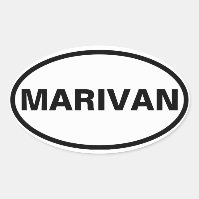 Adesivo Oval QUOUR Marivan (Frente)