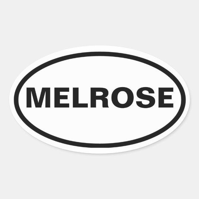 Adesivo Oval QUOUR Melrose (Frente)