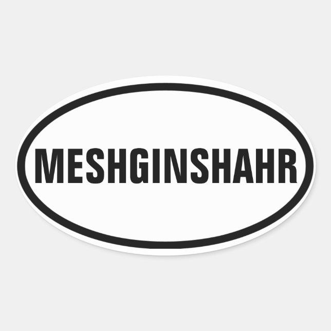 Adesivo Oval QUOUR Meshginshahr (Frente)