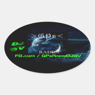 Adesivo Oval Rádio dos GPs! Decalque do carro