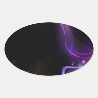 ADESIVO OVAL RAINBOW DJ