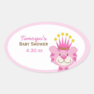 Adesivo Oval Rainha do Vestido de Favor Oval Personalizado da S