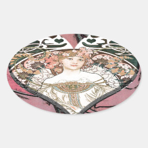 Adesivo Oval Rainha dos Corações