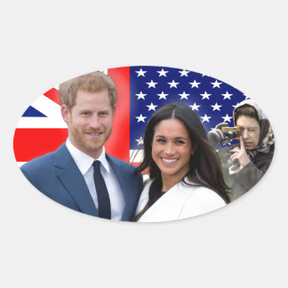 Adesivo Oval Real Wedding Harry e Meghan Almirante Secreto