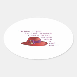 Adesivo Oval Red Hat