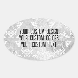 Adesivo Oval Redesenhe do zero! Crie um design personalizado