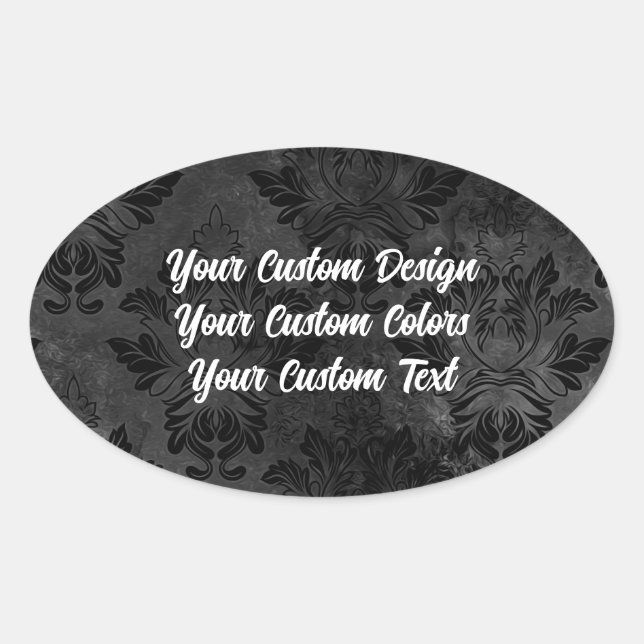 Adesivo Oval Redesenho do Scratch! Criar uma personalização com (Frente)