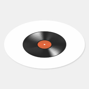 Adesivo Oval Registro de Vinyle