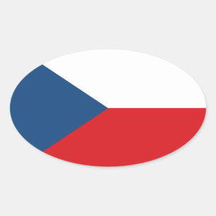 Adesivo Oval República Checa