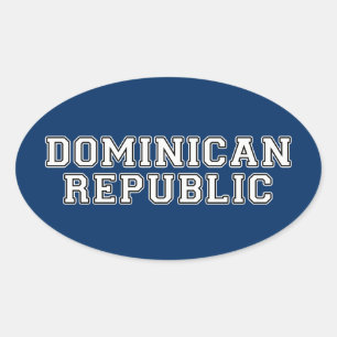 Adesivo Oval República Dominicana