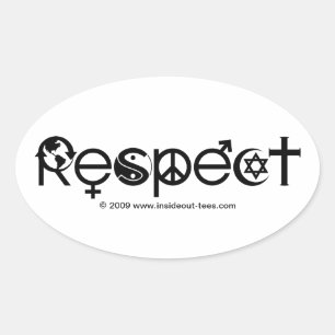 Adesivo Oval Respeite a Mãe Terra - Recicle Salve o Planeta