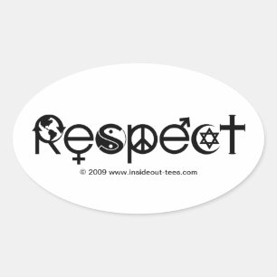Adesivo Oval Respeite a Mãe Terra - Recicle Salve o Planeta