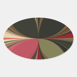 Adesivo Oval Retro Akuna Matata Oferece design de roupa de Chic