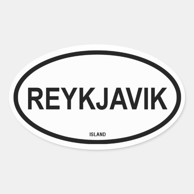 ADESIVO OVAL REYKJAVIK (Frente)