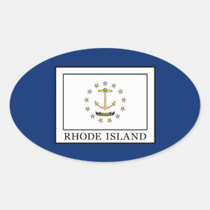 Adesivo Oval Rhode - ilha