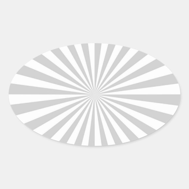 Adesivo Oval Roda de rotação de Cinzas claras clássicas (Frente)