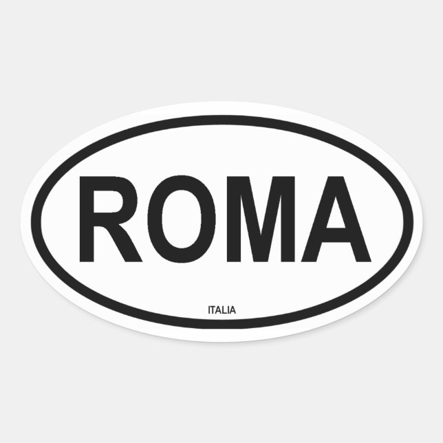 ADESIVO OVAL ROMA (Frente)