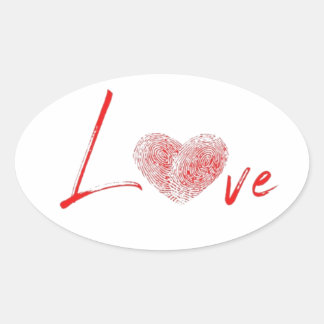 Adesivo Oval Romantic Stickers for Valentine’s Day