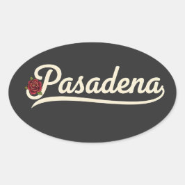 Adesivo Oval Rosa de Pasadena
