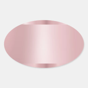Adesivo Oval Rosa Dourado Moderno Modelo Branco Elegante Tendên