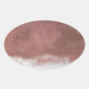 Adesivo Oval rosa e branco deluxe personalizados