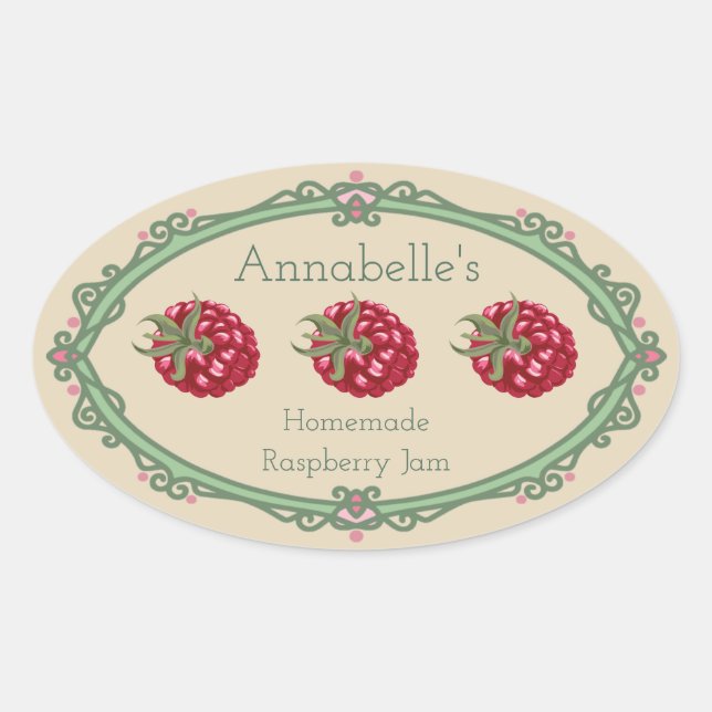 Adesivo Oval Rótulo da gelatina de pimenta caseira caseira (Frente)