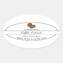 Rótulo de Extração de Café Caseiro Simples
