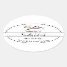 Rótulo de Extrato de Vanilla Homemade Simples