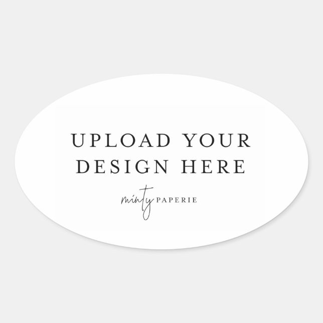 Adesivo Oval Rótulo Oval - 4,5" x 2,7" (Frente)