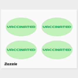 Adesivo Oval Rótulos Vacinados