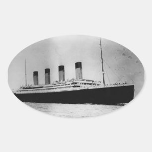 Adesivo Oval Roubador de Passageiros Titanic RMS