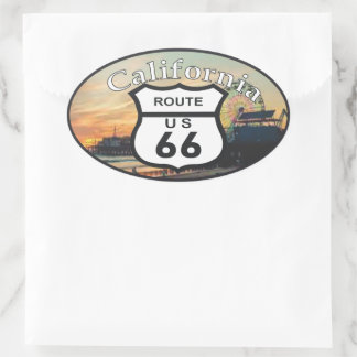 Adesivo Oval route 66