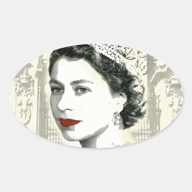 Adesivo Oval royalties em inglês (Frente)