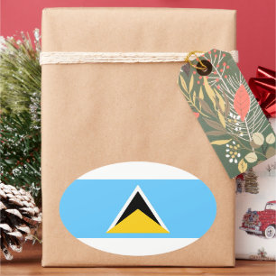 Adesivo Oval Rua Lucia Flag